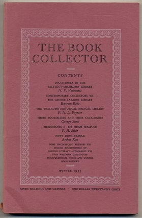 Item #318280 The Book Collector: Volume 4, No. 4, Winter 1955. Ian FLEMING, John Hayward