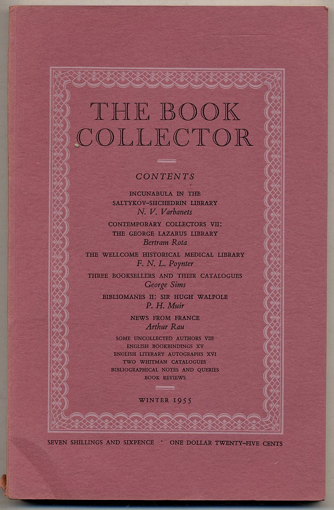Item #318280 The Book Collector: Volume 4, No. 4, Winter 1955. Ian FLEMING, John Hayward.