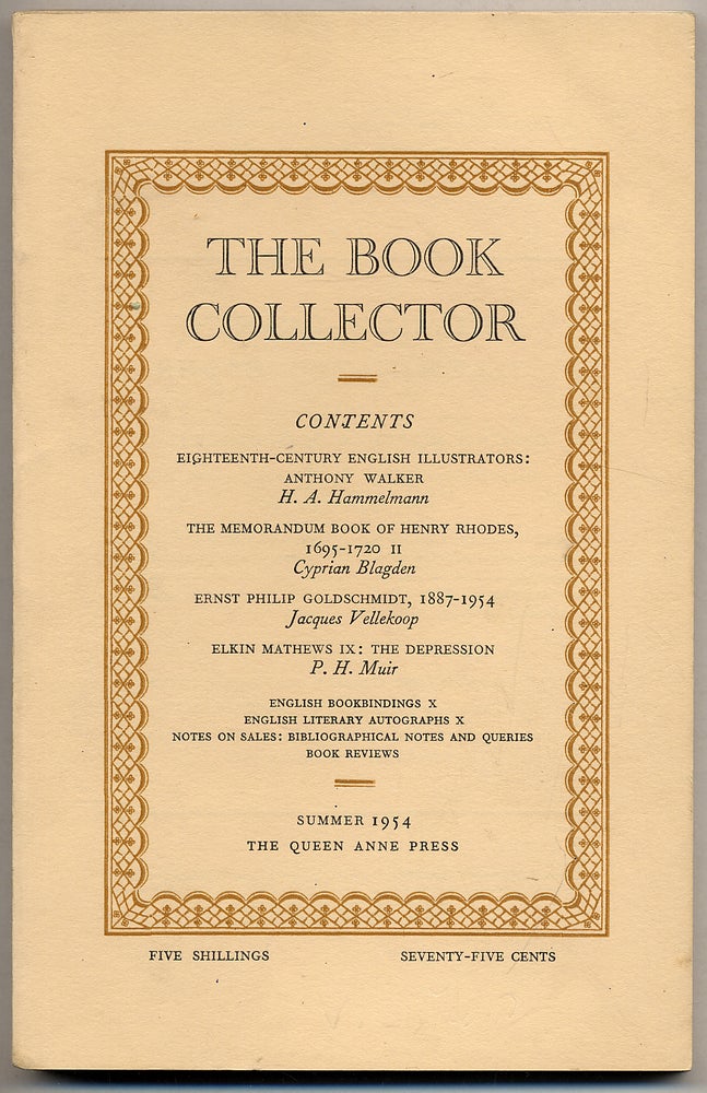 Item #318284 The Book Collector: Volume 3, No. 2, Summer 1954. Ian FLEMING, John Hayward.