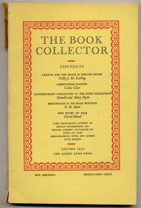 Item #318287 The Book Collector: Volume 4, No. 3, Autumn 1955. Ian FLEMING, John Hayward