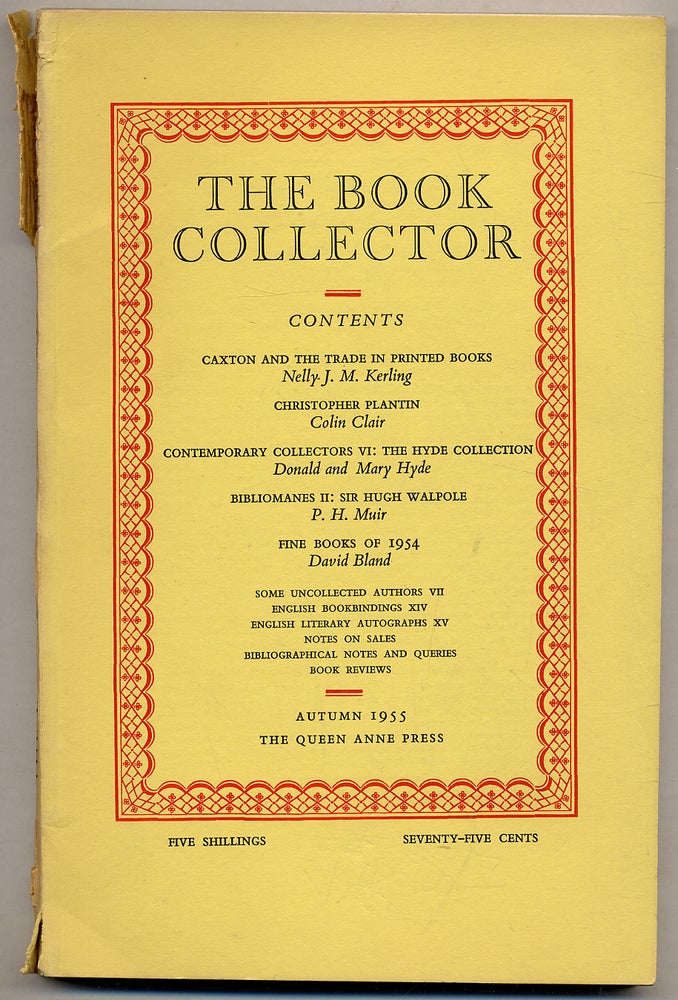 Item #318287 The Book Collector: Volume 4, No. 3, Autumn 1955. Ian FLEMING, John Hayward.