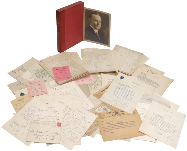 Item #319785 An Extraordinary Manuscript Archive Relating to a Magazine Series "Reds in the Women's Colleges" Calvin COOLIDGE.