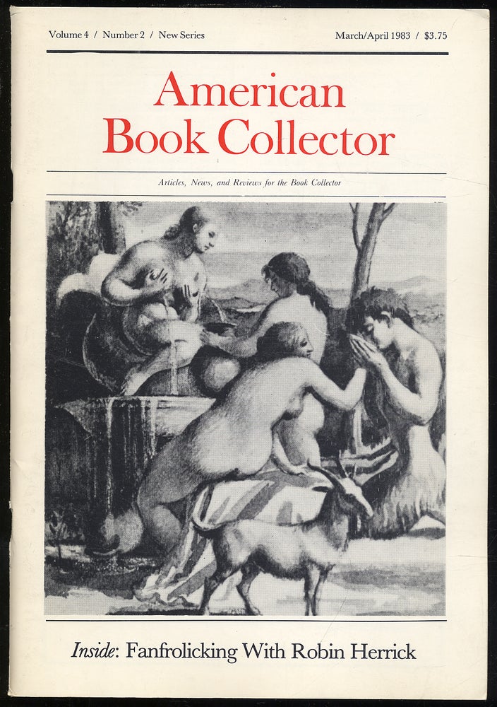 Item #320151 American Book Collector: New Series, Volume 4, Number 2, March/April 1983. Anthony FAIR, consulting.