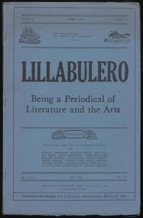 Item #320823 Lillabulero – Volume 1, Number 3, Summer 1967. Arturo ESQUERRA, John Hollander,...