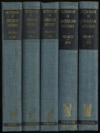 Item #322001 Dictionary Of American History: Volumes: I-V. James Truslow ADAMS
