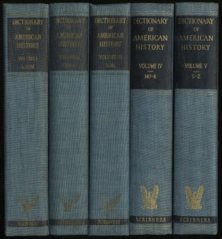 Item #322001 Dictionary Of American History: Volumes: I-V. James Truslow ADAMS