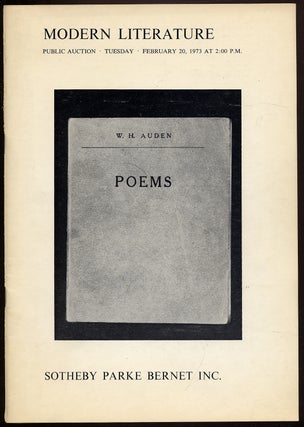 Item #322005 (Exhibition catalog): Modern Literature: Exhibition, February, 1973