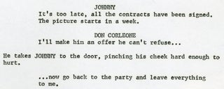 [Screenplay]: The Godfather: Screenplay by Mario Puzo and Francis Ford Coppola