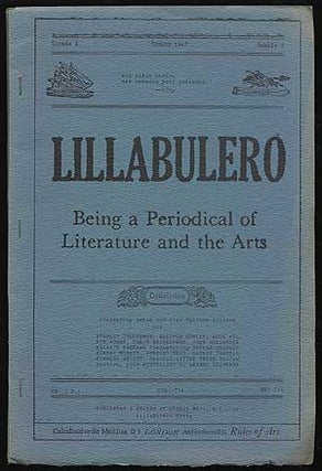 Item #323690 Lillabulero – Volume 1, Number 3, Summer 1967. Arturo ESQUERRA, John Hollander,...