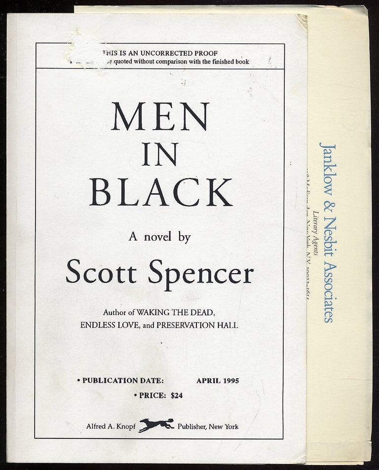 Item #324580 Men in Black. Scott SPENCER.
