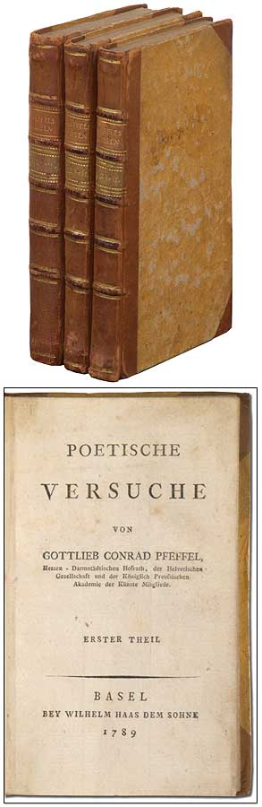 Item #325798 Poetische Versuche. Gottlieb Konrad PFEFFEL.