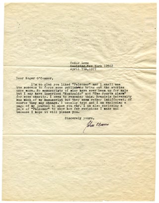 File of John Cheever's Writings including Manuscripts and Letters