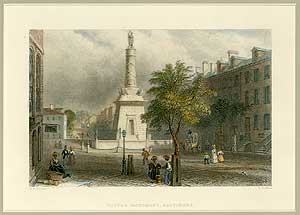 Item #326305 [Engraving]: Battle Monument, Baltimore