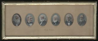 Item #326620 [Framed tinted photographic portraits]: Our Poets: Bryant, Emerson, Longfellow,...
