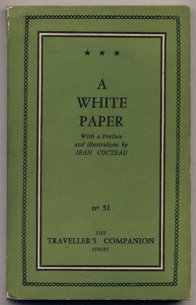 Item #329076 The White Paper. Jean COCTEAU, Anonymous.