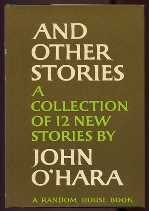 Item #330596 And Other Stories. John O'HARA