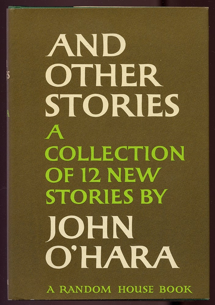 Item #330596 And Other Stories. John O'HARA.