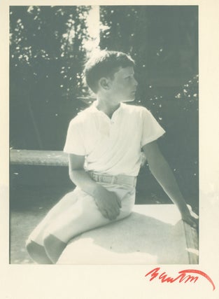 Original Portrait Photograph of a Young Boy