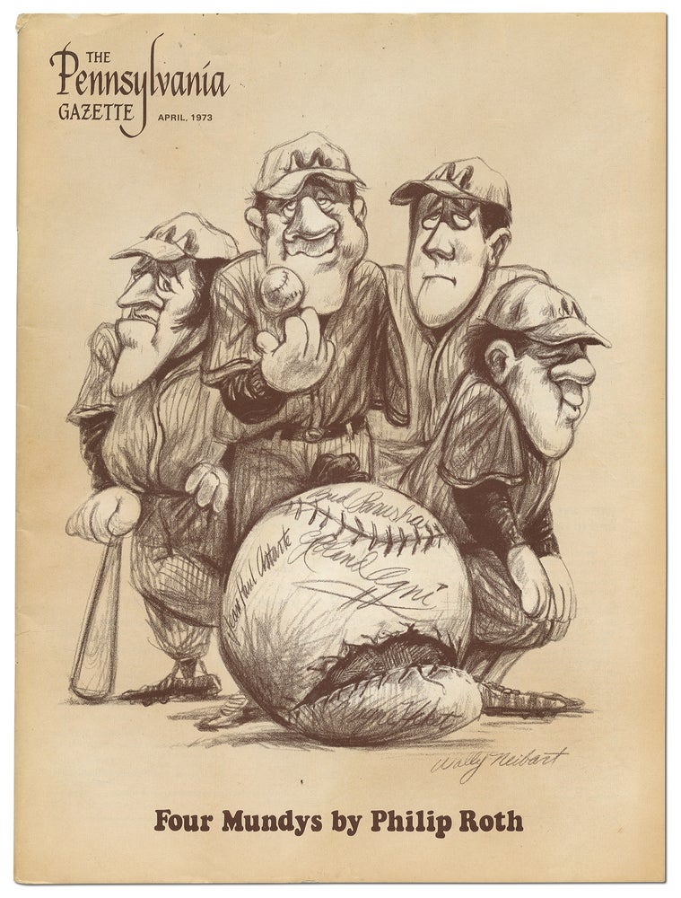 Item #331071 "Four Mundys" [story in] The Pennsylvania Gazette, April 1973. Philip ROTH.