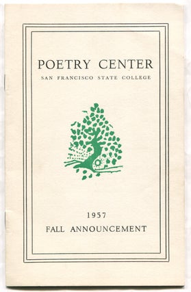 Item #331187 San Francisco State College Poetry Center Fall Program. Robert DUNCAN, Rober Horam,...