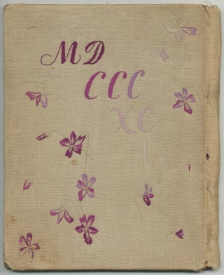 [Needlework binding]: For Memory is Possession. MDCCCXCI