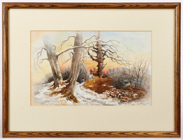 Item #331468 [Original Painting:] Winter Landscape at Sunrise