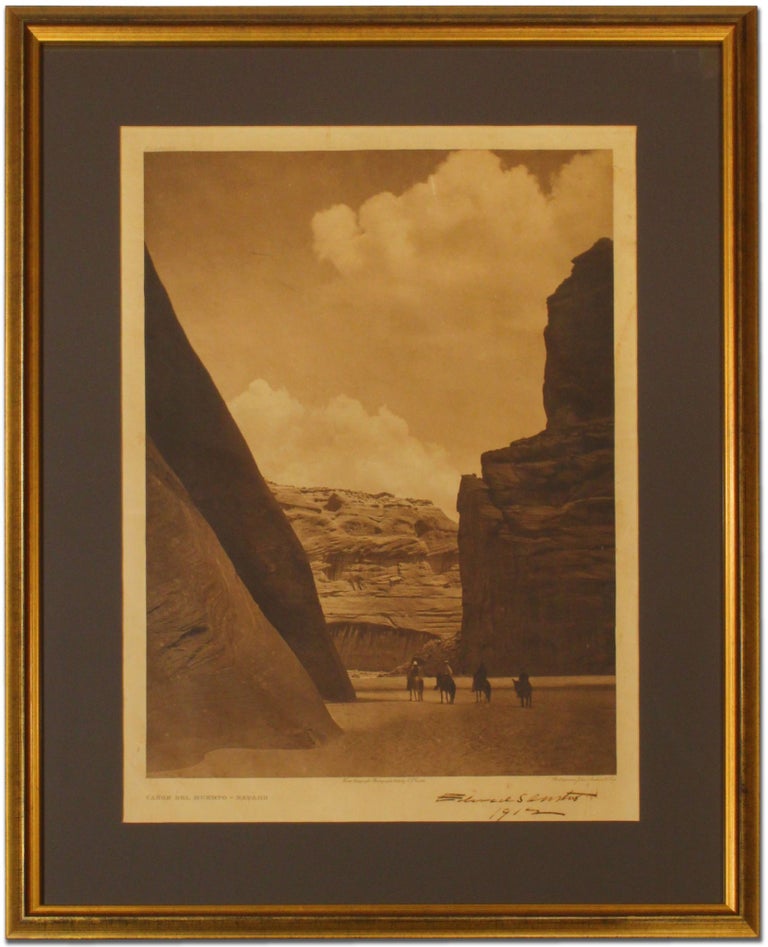 Item #331615 [Original Print]: "Cañon del Muerto, Navaho" [from The North American Indian, 1906]. Edward S. CURTIS.