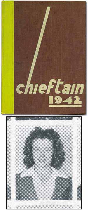 Item #33168 [High School Yearbook]: Chieftain 1942. Marilyn MONROE.