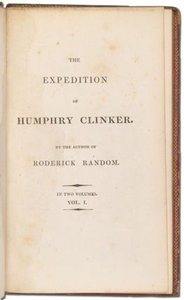 The Expedition of Humphry Clinker; by the author of Roderick Random, 2 volumes