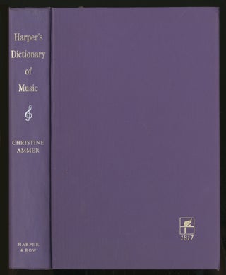 Item #332712 Harper's Dictionary of Music. Christine AMMER