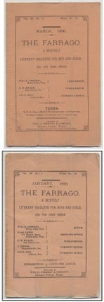 Item #335582 The Farrago. A Monthly Literary Magazine for Boys and Girls, and the Home Circle
