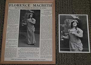 Item #335651 [Broadside]: Florence Macbeth; Equally Successful in Concert or Opera. Florence MACBETH, James M. CAIN.