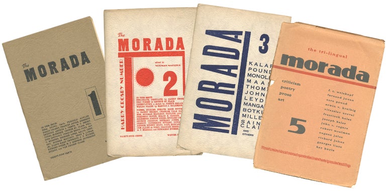 Item #335766 The Morada – No. 1–3, 5 (all published). Paul BOWLES, Norman MACLEOD.