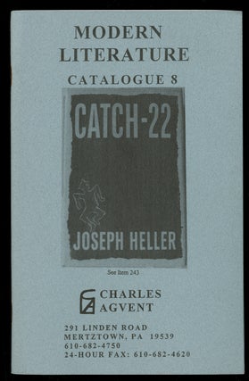 Item #335787 Charles Agvent: Catalogue 8: Modern Literature