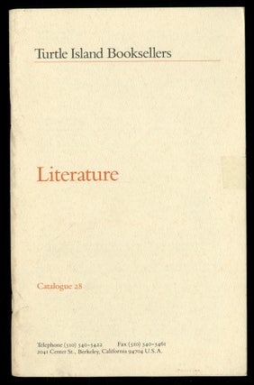 Item #335917 Turtle Island Booksellers: Catalogue 28: Literature
