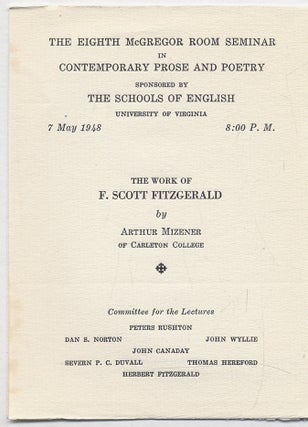 The Work of F. Scott Fitzgerald