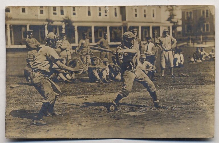 Item #338114 Photographic postcard of a baseball game