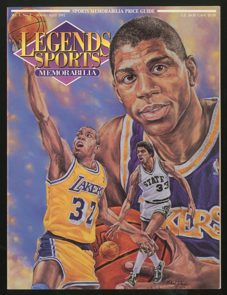Item #338168 Legends Sports Memorabilia: Volume 5, Number 2, March/April, 1992: Magic Johnson