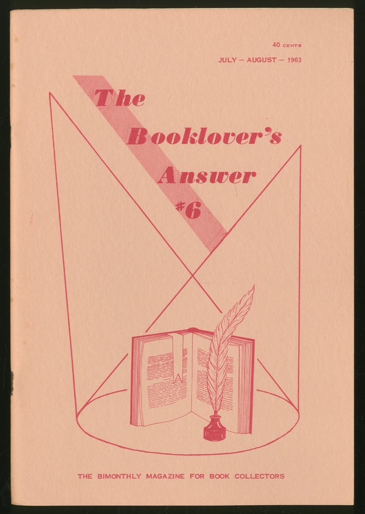 Item #338628 The Booklover's Answer: #6, July-August 1963