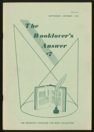 Item #338629 The Booklover's Answer: #7, September-October 1963