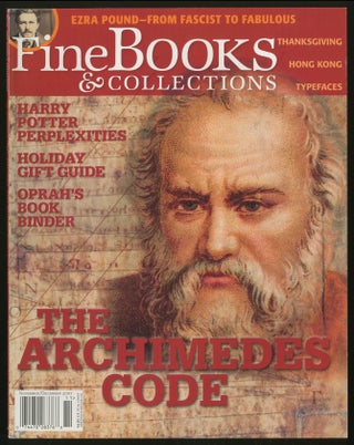 Item #338766 Fine Books and Collections Volume 5 Number 6 Nivember/December 2007