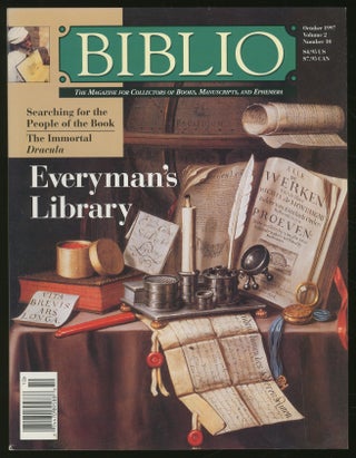 Item #339133 Biblio--The Magazine for Collectors of Books, Manuscripts and Ephemera Volume 2...