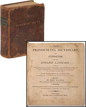 Item #339371 A Critical Pronouncing Dictionary, and Expositor of the English Language. John WALKER