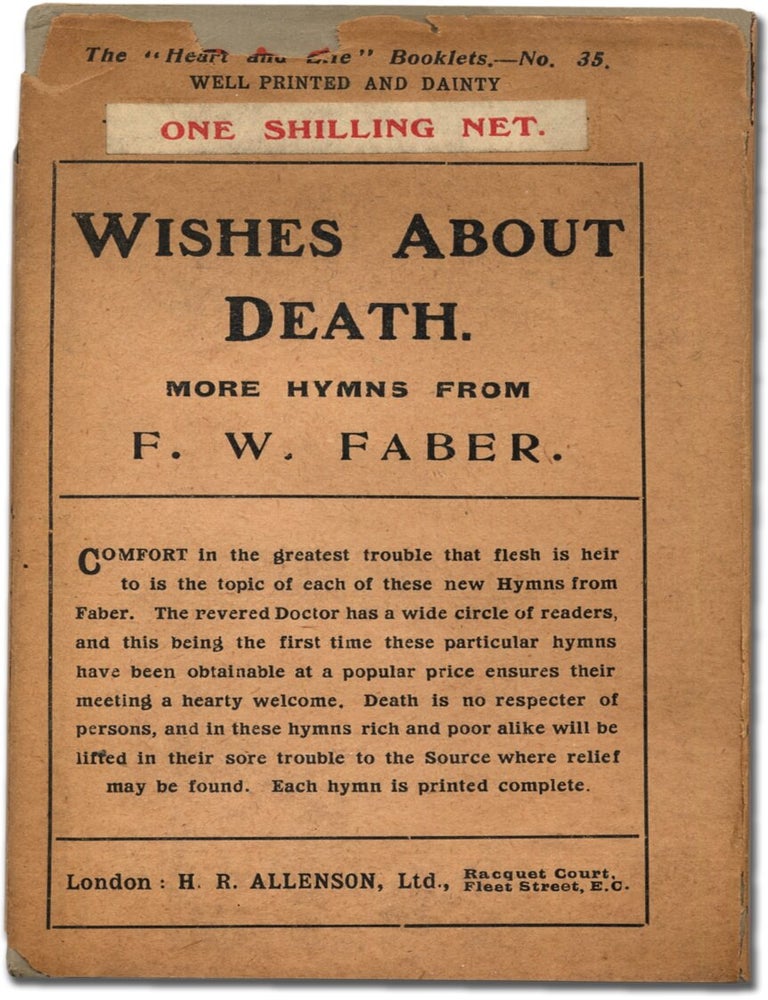 Wishes About Death: More Hymns. F. W FABER.