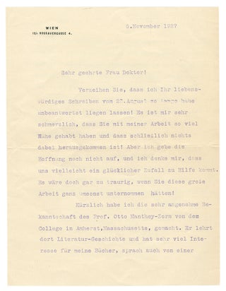Archive of Letters from Emil Lucka