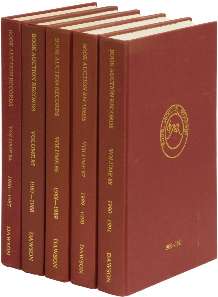 Item #340019 Book Auction Records: A Priced and Annotated Annual Record of International Book Auctions. Wendy Y. HEATH.