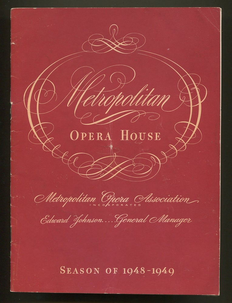 Item #340904 IL Trovatore (Metropolitan Opera Program, Season 1948-1949). Cloe ELMO.