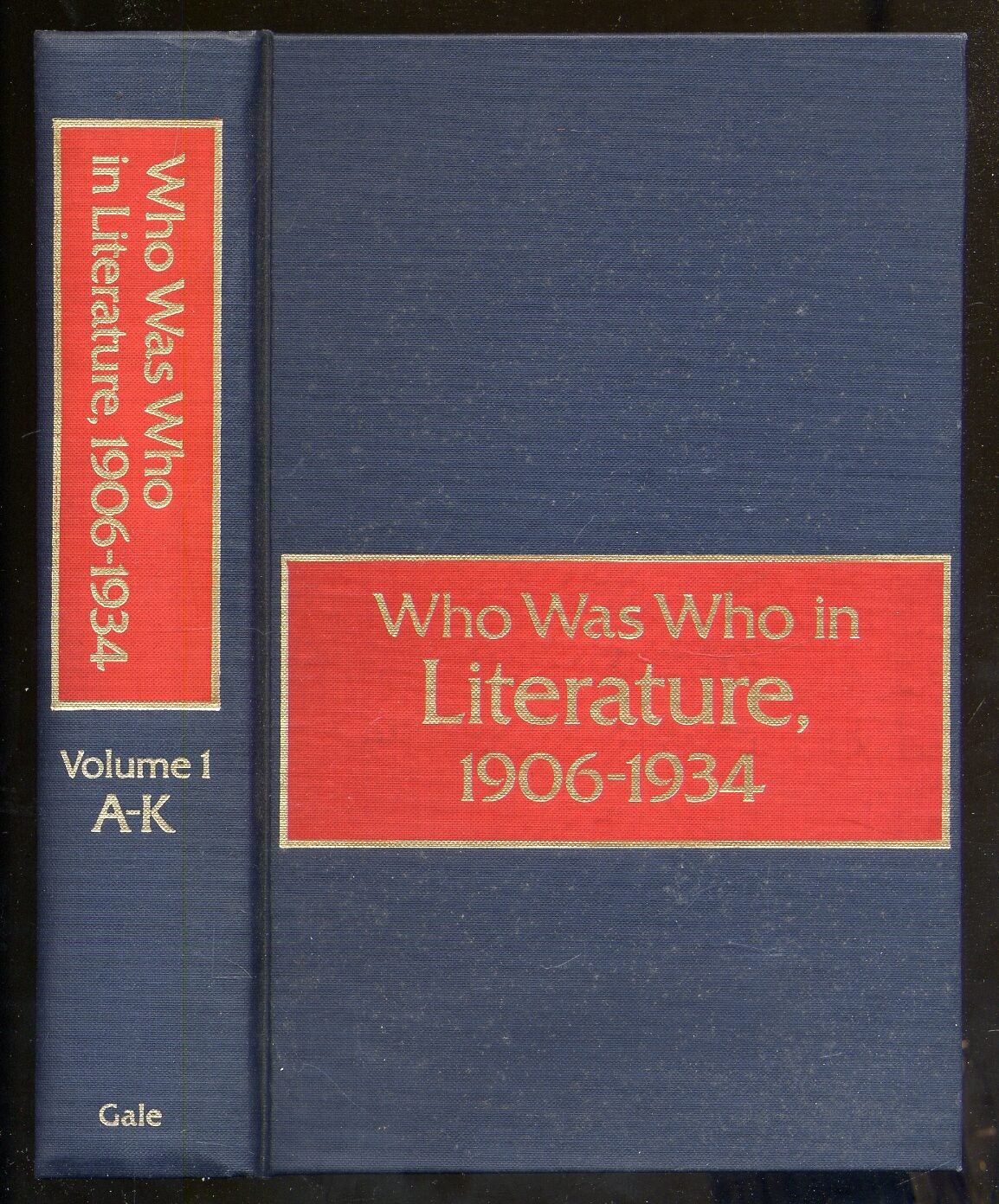 Who Was Who in Literature, 1906-1934