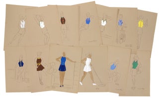 Seventy Original Fashion Drawings