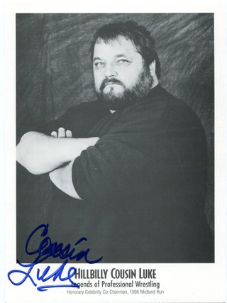 Hillbilly Cousin Luke Autographed Photo. Hillbilly Cousin LUKE.